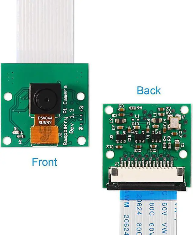Alt view image 2 of 7 - ALMOCN 2PCS 5 Megapixels Camera Module for Raspberry Pi 1080P HD OV5647 Sensor with 6 Inch 15 Pin Ribbon Cable for Raspberry Pi 3, 3B+, 4 and Model A/B/B+