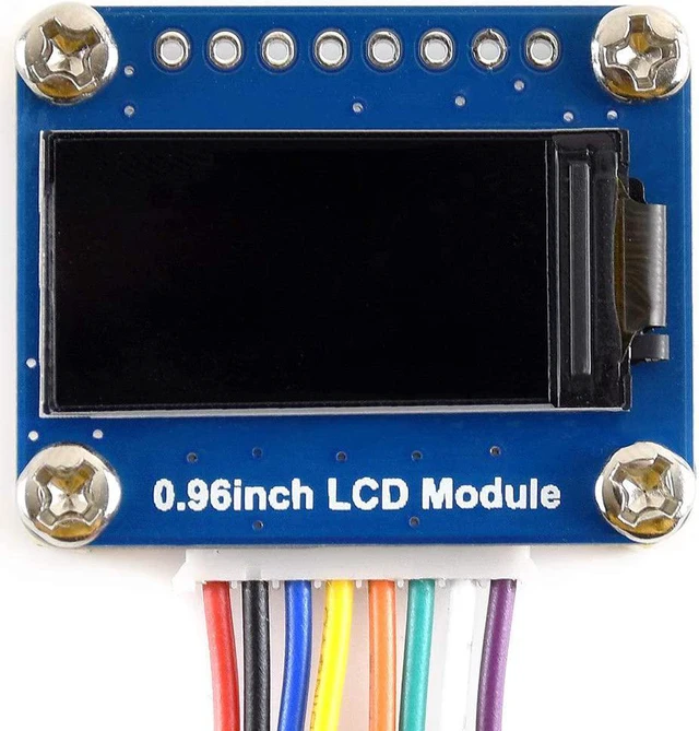 Alt view image 3 of 7 - Waveshare 0.96inch LCD Display Module IPS Screen 160x80 HD Resolution with Embedded Controller Communicating via SPI Interface Compatible with Raspberry Pi/Jetson Nano/STM32