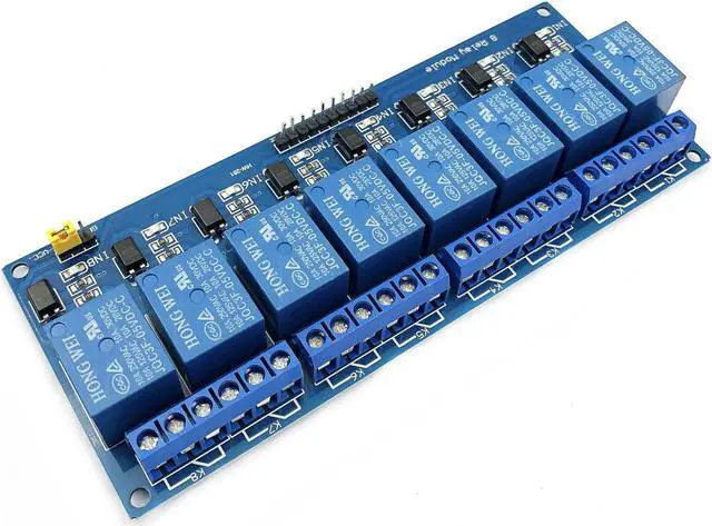 Alt view image 2 of 7 - FainWan 2pcs 8 Channel DC 5V Relay Module with Optocoupler for UNO R3 MEGA 2560 1280 DSP ARM PIC AVR STM32 Rasp-Berry Pi