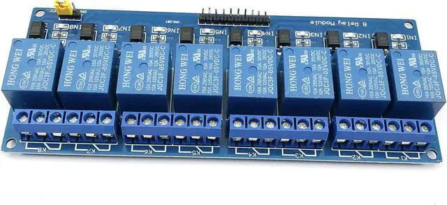 Alt view image 3 of 7 - FainWan 2pcs 8 Channel DC 5V Relay Module with Optocoupler for UNO R3 MEGA 2560 1280 DSP ARM PIC AVR STM32 Rasp-Berry Pi
