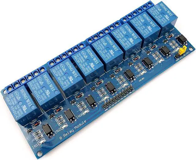 Alt view image 4 of 7 - FainWan 2pcs 8 Channel DC 5V Relay Module with Optocoupler for UNO R3 MEGA 2560 1280 DSP ARM PIC AVR STM32 Rasp-Berry Pi