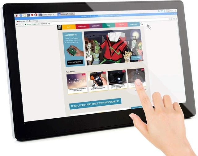 Alt view image 3 of 7 - Waveshare 11.6inch IPS Capacitive Touch Screen LCD 1920×1080 HDMI Display with Toughened Glass Cover Compatible with Raspberry Pi Jetson Nano and BB Black Use as Computer Monitor
