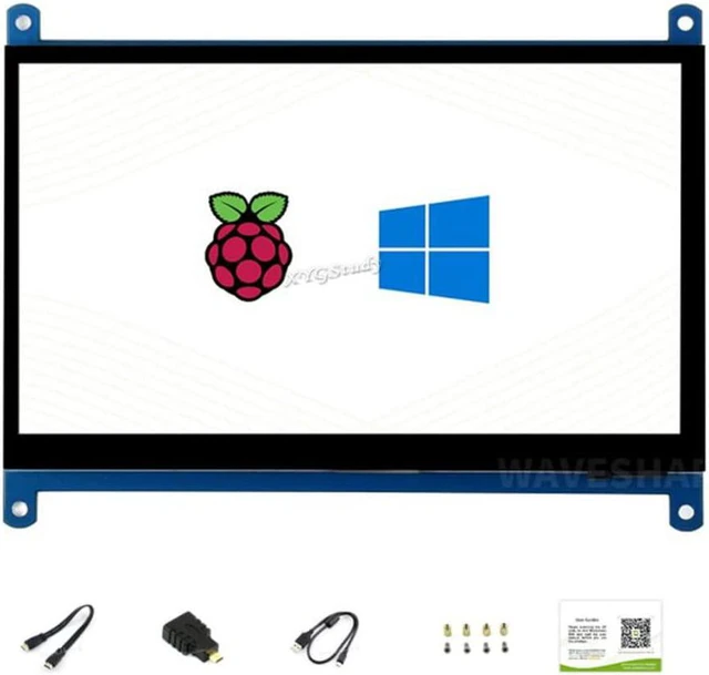 Main image of 7inch HDMI LCD (C), HDMI interface Raspbian LCD 7 inch 1024*600 Capacitive Touch Screen mini PC Supports Raspberry Pi 3 2 1 Model B B+ A+ & BeagleBone Black & Banana Pi / Pro @XYGStudy