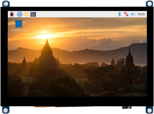 Alt view image 2 of 7 - TOP1 5 inch Capacitive Touch Screen LCD (H) Rev4.1 for Raspberry Pi Windows 11/10/8.1/8/7 800480 Pixels HDMI-compatibled 5 inches TFT Display USB Touch Port, 5inch HDMI LCD (H) V4