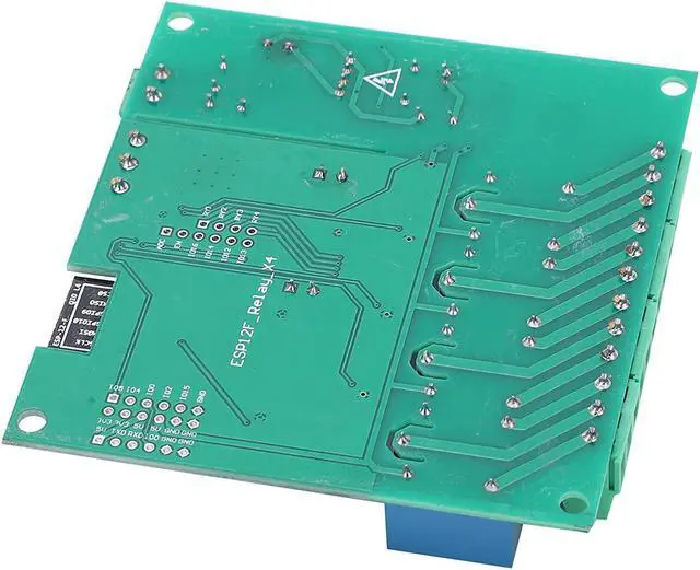 Alt view image 2 of 7 - Relay Module, Wireless Development Board ESP8266 Relay Module WIFI 4?Channel Development Board with 2 X Sockets for Relay Module