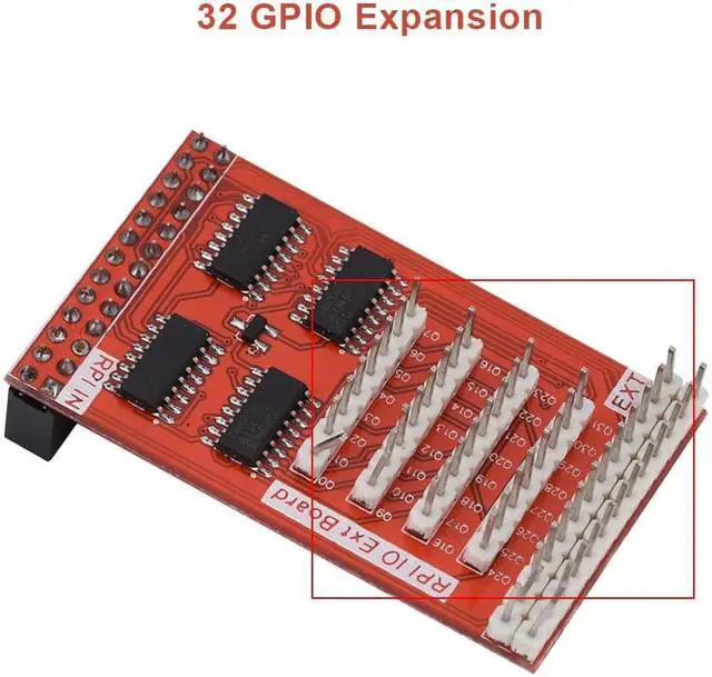 Alt view image 2 of 7 - 32 GPIO Expansion Module 8-bit Input & Output IO Extend Adapter Module for Raspberry Pi Adapter Module Raspberry Pi GPIO Expansion Board Module