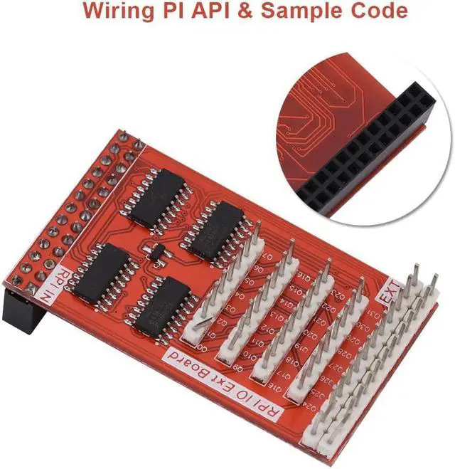 Alt view image 4 of 7 - 32 GPIO Expansion Module 8-bit Input & Output IO Extend Adapter Module for Raspberry Pi Adapter Module Raspberry Pi GPIO Expansion Board Module