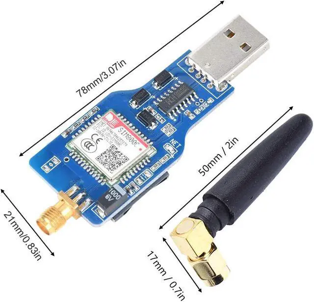 Alt view image 3 of 7 - USB to GSM Module Four- Frequency GSM/GPRS SIM800C USB to GSM Serial Module with Bluetooth Function