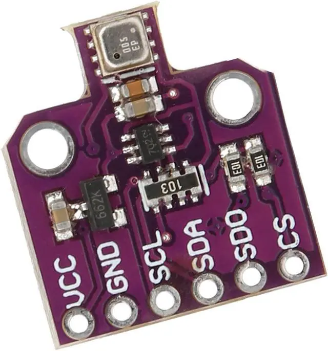 Alt view image 4 of 7 - Development Board, Pressure Sensor, Height Development Board Ultra-Low Pressure Temperature Humidity Pressure Sensor Test Module Metal Purple