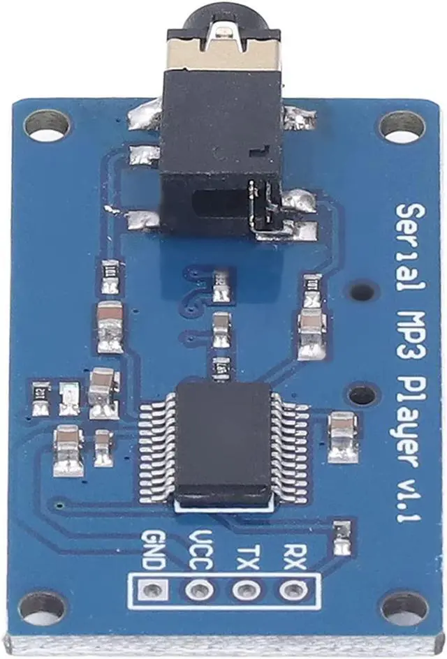 Alt view image 7 of 7 - MP3 Player Module UART TTL Serial Port Control Music Play Board PCB Player Board with Memory Card Socket Support MP3 WAV