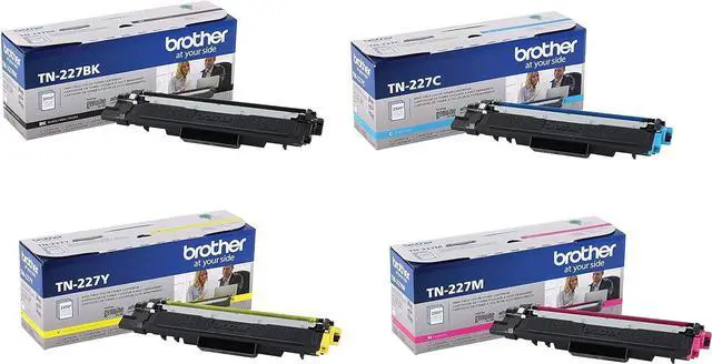 Alt view image 7 of 7 - Brother TN227 4 High Yield Color Toner Set (BK/C/M/Y) (1) TN227BK, (1) TN227C, (1) TN227M, (1) TN227Y