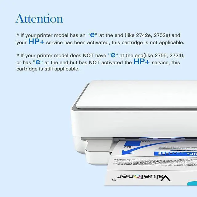 Alt view image 5 of 6 - Valuetoner Ink Cartridges Replacement  67XL 67 XL for Envy 6000 6055 6055e 6052 6058 6075 Envy Pro 6400 6455 6455e 6452 6458 DeskJet 4133e 1255 2732 2752 2755 2755e 4140 4152 4155 4155e 2-Pack
