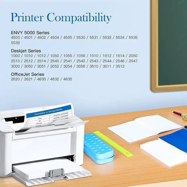 Alt view image 3 of 7 - Valuetoner Remanufactured Ink Cartridges Replacement  61XL 61 XL to use with Envy 4500 Deskjet 1000 1056 1510 1512 1010 1055 OfficeJet 4630 Printer (1 Black, 1 Tri-Color, 2-Pack)