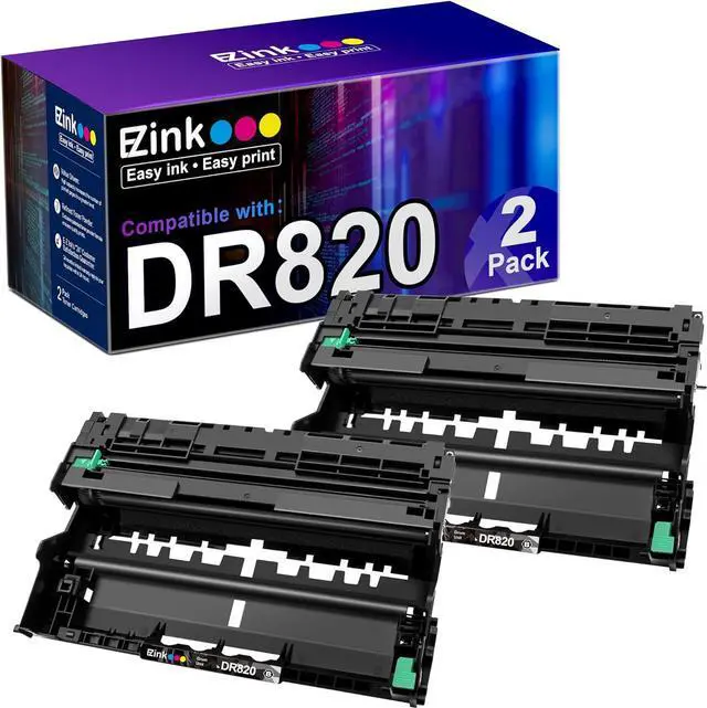 Alt view image 7 of 7 - E-Z Ink (TM Compatible Drum Unit Replacement  DR 820 DR820 DR-820 Compatible with MFC-L5900DW HL-L6200DW HL-L5100DN MFC-L5800DW MFC-L5700DW HL-L5200DWT MFC-L6700DW HL-L5200DW (2 Drum Unit)