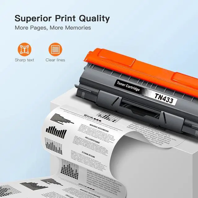 Alt view image 3 of 7 - E-Z Ink (TM Compatible Toner Cartridge Replacement for Brother TN-433 TN433 TN433bk TN431 to use with HL-L8260CDW HL-L8360CDW MFC-L8610CDW MFC-L8900CDW (1 Black, 1 Cyan, 1 Magenta, 1 Yellow, 4 Pack)