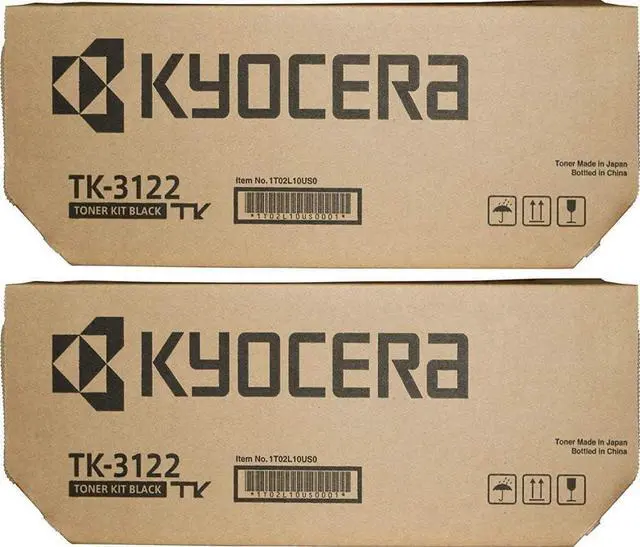 Main image of KYOCERA TK-3122 (TK3122) Black Toner Cartridge 2-Pack for ECOSYS M3550idn, M3560idn, FS-4200DN