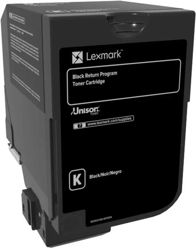 Main image of Lexmark 74C10K0 CS720, CS725, CX725 Black Return Program Cartridge Toner
