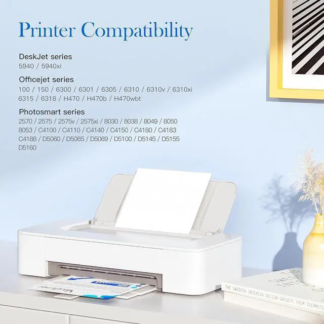 Alt view image 2 of 6 - Valuetoner Remanufactured Ink Cartridge Replacement  98 C9364WN & 95 C8766WN for Officejet 150 100 6310, PhotoSmart 8050 C4180 C4150, Deskjet 460 5940 Printer (2 Black, 1 Tri-Color, 3 Pack)