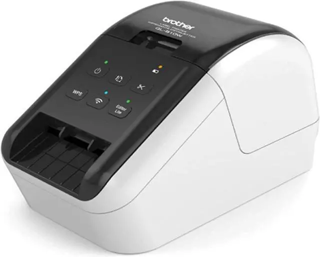 Alt view image 4 of 7 - Brother QL-810W Ultra-Fast Label Printer Built-in Wireless Networking, Durable Automatic Cutter, Print Black/Red Labels up to 110 Per Minute, up to 2.4" Wide, 300 x 600 dpi, CBMOUN Extension_Cable