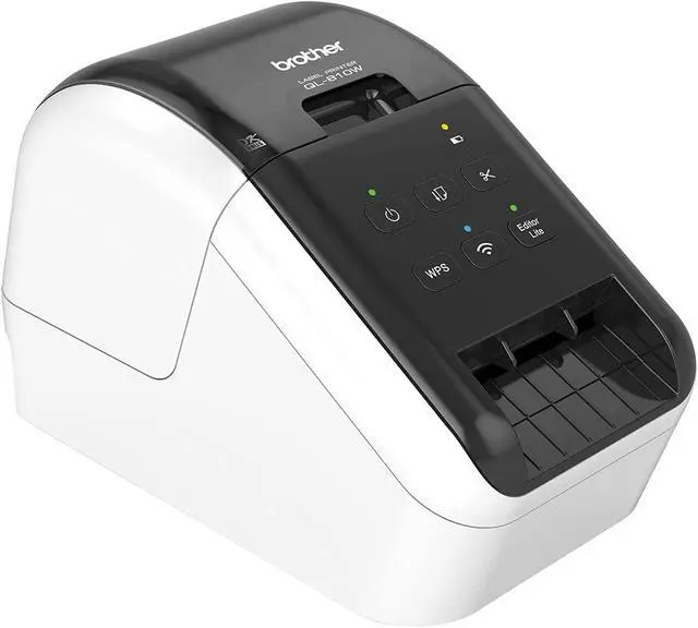 Alt view image 3 of 7 - Brother QL-810W Ultra-Fast Wireless Direct Thermal Label Printer - WiFi and USB, Black/Red Labels up to 110 Per Minute, 2.4" Wide, 300x600 dpi, Automatic Cutter, Includes 1 Roll of 400 Address Labels