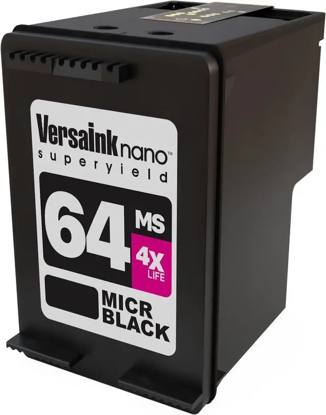 Alt view image 2 of 2 - VersaInk-Nano 64 MS MICR Black Ink Cartridge for Check Printing