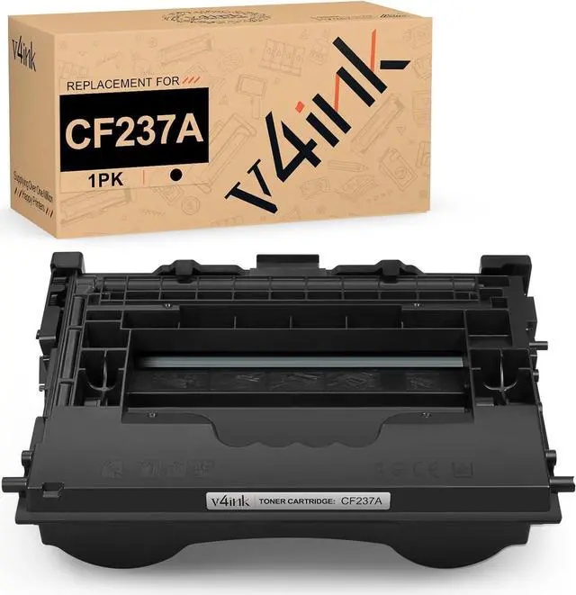 Main image of CF237A V4INK Compatible Toner Cartridge Replacement  37A CF237A Toner Black  M607 M608 M609 M607n M607dn M608n M608dn M608x M609dn M631h M631dn M632h M632fht M632z M633fh Printer, 1 Pack