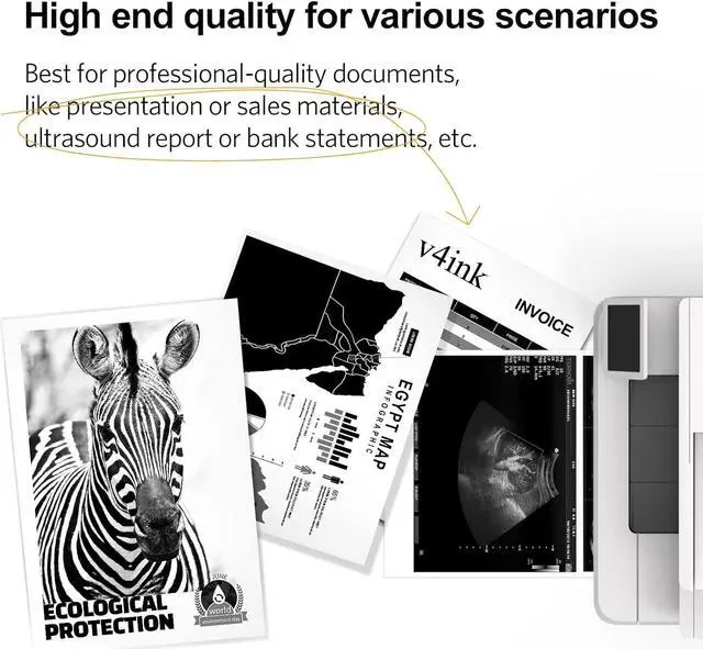 Alt view image 6 of 6 - v4ink 201X Remanufactured Toner Cartridge Replacement for HP 201X CF400X 201A CF400A High Yield Black Toner for use in HP Color Pro M252dw M252n MFP M277dw M277n M274N Printer, 2 Pack