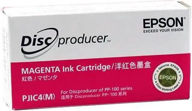 Alt view image 3 of 4 - PJIC4-C13S020450 Magenta Ink Cartridge (1-Pack) for DiscProducer PP-100 in Retail Packaging