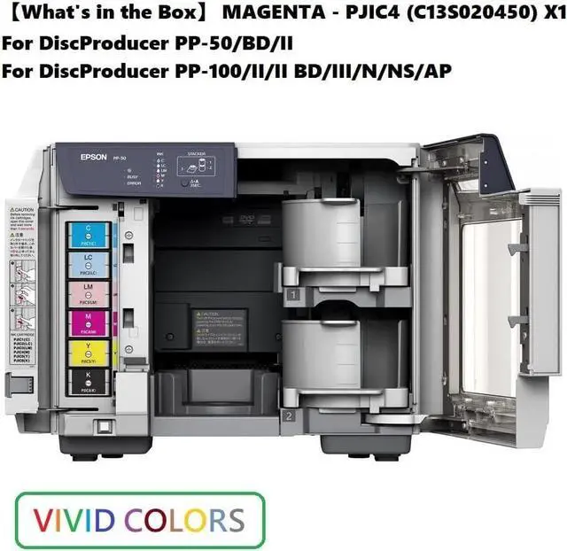 Alt view image 4 of 4 - PJIC4-C13S020450 Magenta Ink Cartridge (1-Pack) for DiscProducer PP-100 in Retail Packaging
