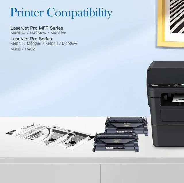 Alt view image 2 of 7 - Valuetoner CF226A CF226X 26A 26X Toner Cartridge Replacement  26A Black for Laserjet Pro M402n M402dn M402d M402dw MFP M426fdw M426fdn M426dw M426 M402 Printer (2 Black)