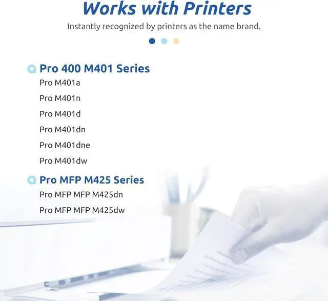 Alt view image 2 of 6 - INK E-SALE Compatible 80A 05A Toner Cartridge Replacement  CF280A CE505A  LaserJet Pro 400 M401d M401dn M401n M401dw M425dn M425n M425d M425w M425dw P2055 P2055d P2055dn P2035 P2035n 2Pack