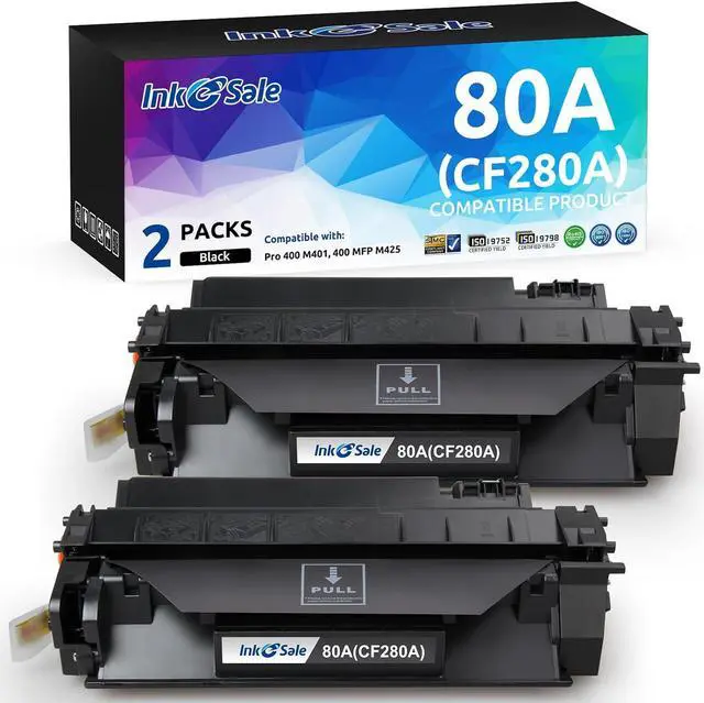 Main image of INK E-SALE Compatible 80A 05A Toner Cartridge Replacement  CF280A CE505A  LaserJet Pro 400 M401d M401dn M401n M401dw M425dn M425n M425d M425w M425dw P2055 P2055d P2055dn P2035 P2035n 2Pack