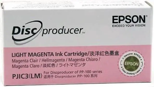 Alt view image 2 of 4 - PJIC3-C13S020449 Light Magenta Ink Cartridge (1-Pack) for DiscProducer PP-100 in Retail Packaging