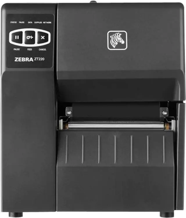 Main image of Ze bra ZT220 Thermal Transfer and Direct Thermal Industrial Label Printer - Ethernet, USB and Serial Connectivity - 203 dpi, 6 IPS, 4-inch Print Width, Monochrome Bar code Printer