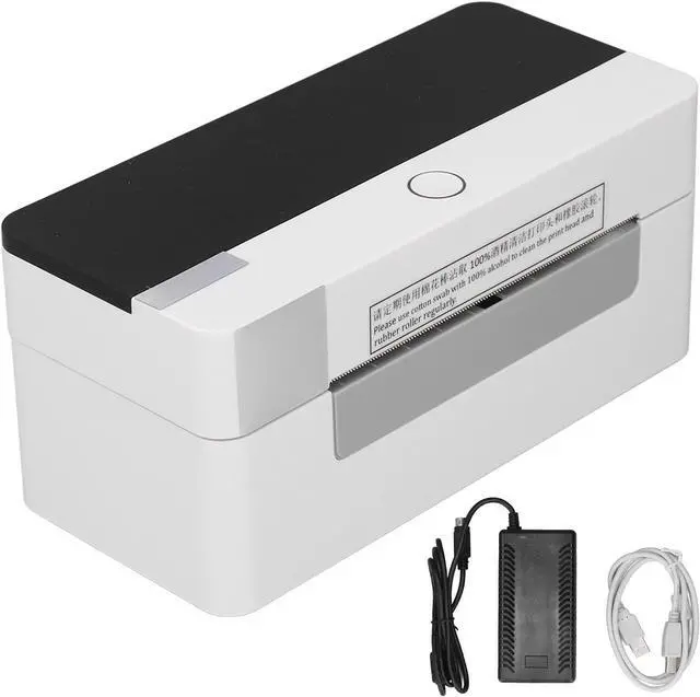 Alt view image 6 of 7 - Jeanoko Desktop Printing Machine, No Ink No Ribbon 100-240V High Efficiency Thermal Label Printer with 25.4-80mm Loading Width for Retail Industry
