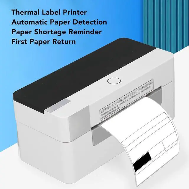 Alt view image 5 of 7 - Jeanoko Desktop Printing Machine, No Ink No Ribbon 100-240V High Efficiency Thermal Label Printer with 25.4-80mm Loading Width for Retail Industry