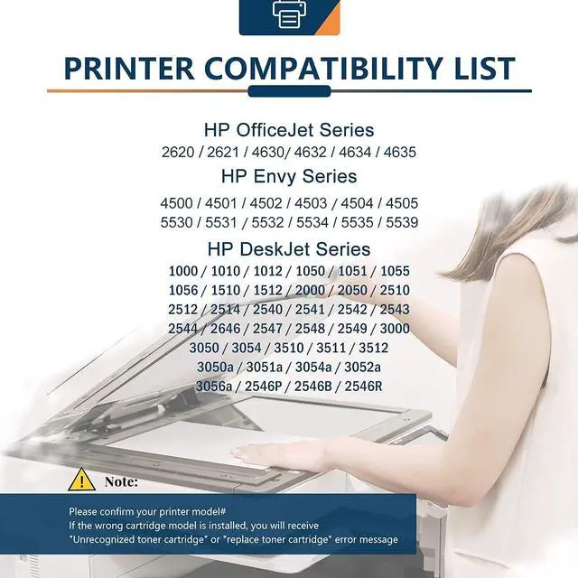 Alt view image 2 of 6 - Ankink 61XL Black Color Ink Cartridge Combo Pack Replacement  61 HP61 XL HP61XL Print Ink for Envy 4500 5530 4502 5535 5534 OfficeJet 4630 4635 DeskJet 1000 1010 1510 Printer (Black Tricolor)