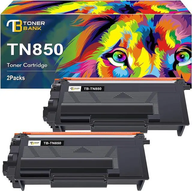 Main image of Toner Bank Compatible Toner Cartridge Replacement  TN850 TN820 TN 850 TN-850 TN-820 HL-L6200DW MFC-L5850DW MFC-L5700DW HL-L5200DW MFC-L5900DW High Yield Printer New Version 2-Pack