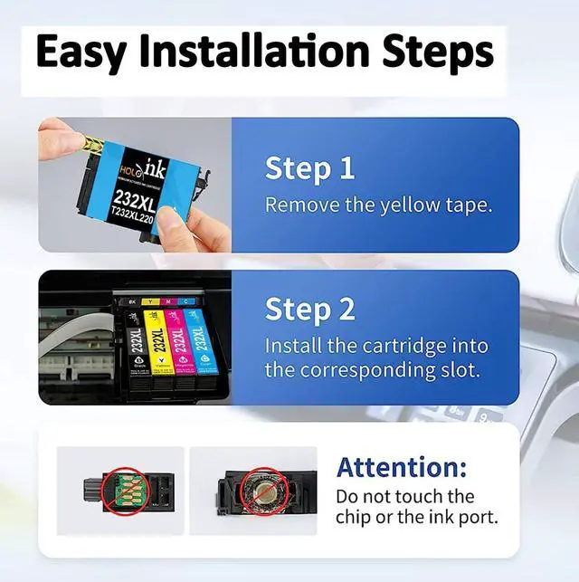 Alt view image 4 of 6 - 232XL Remanufactured Ink Cartridge Replacement  232 Ink Cartridges T232 for Expression Home XP-4200 XP-4205 Workforce WF-2930 WF-2950 Printer (Black, Cyan, Magenta, Yellow, 4 Pack)