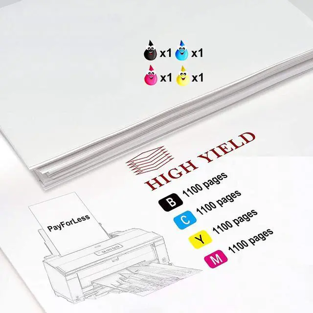 Alt view image 3 of 7 - 822XL Remanufactured  822XL Ink Cartridges  822XL Printer Ink Epson Workforce Pro WF-3820 WF-4820 WF-4830 WF-4833 WF-4834 Printer (BCMY,4 Pack)