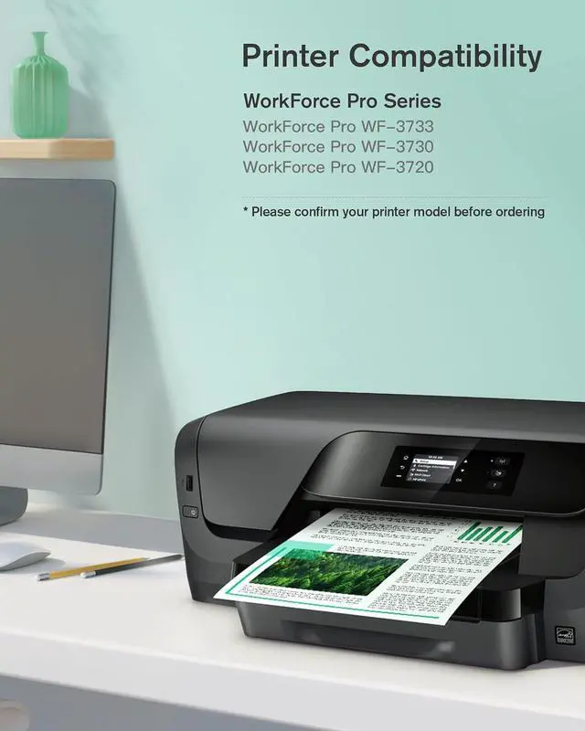 Alt view image 5 of 7 - 702 702XL 4 Pack Ink Cartridges Replacement  702 XL 702XL T702XL to use with Workforce Pro WF-3720 WF-3730 WF-3733 Printer New Upgraded Chips (1 Black, 1 Cyan, 1 Magenta, 1 Yellow)