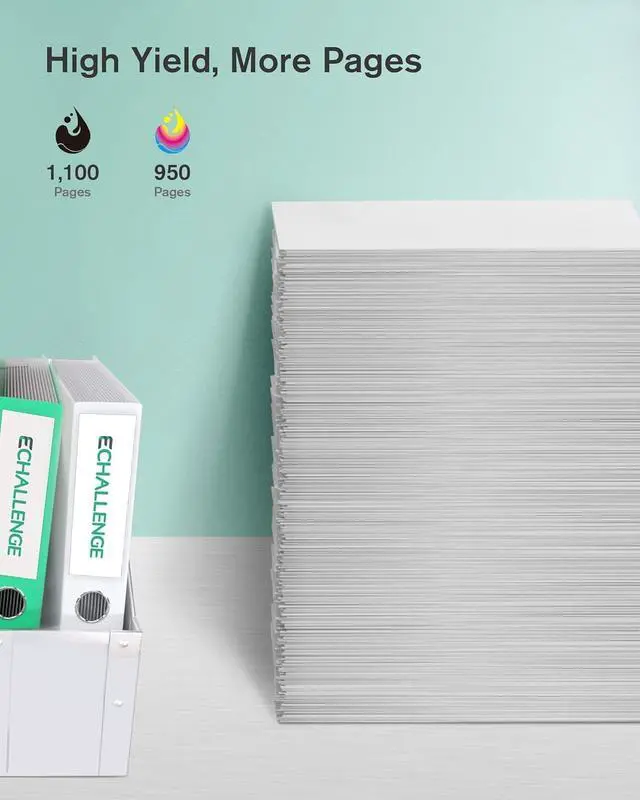 Alt view image 6 of 7 - 702 702XL 4 Pack Ink Cartridges Replacement  702 XL 702XL T702XL to use with Workforce Pro WF-3720 WF-3730 WF-3733 Printer New Upgraded Chips (1 Black, 1 Cyan, 1 Magenta, 1 Yellow)