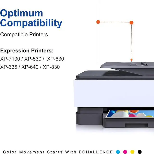 Alt view image 4 of 7 - 410XL Ink Cartridge Replacement Epson 410XL 410 XL T410XL Combo 5 Pack for XP-640 XP-830 XP-7100 XP-530 XP-630 XP-530 Expression Premium Printers