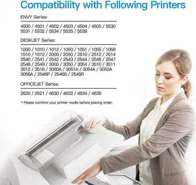 Alt view image 2 of 6 - LxTek Remanufactured Ink Cartridge Replacement  61XL 61 XL to Compatible with Envy 4500 5530 5535 Deskjet 2540 1010 Officejet 4632 4634, High Yield(1 Black,1 Tri-Color, 2 Pack)