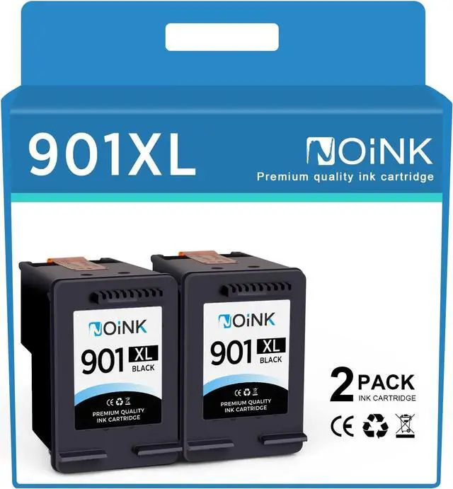 Main image of 901 901xl 901 XL Black Ink Cartridge Replacement 901 Black Ink Cartridge Compatible with Officejet 4500 J4680 Printer High Yield (2 Black, 2 Pack)