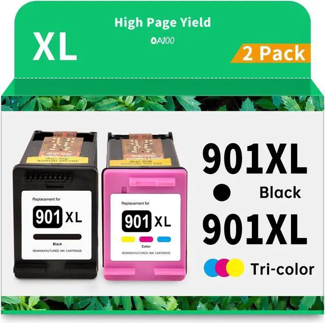 Main image of 901XL 901 Ink Cartridges  Printers Remanufactured Ink Cartridges Replacement  901 Ink Cartridges for OfficeJet J4680 J4580 J4680c J4550 J4524 J4540 J4500 J4660 J4640 4500 G510n HP901XL