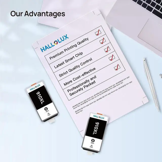 Alt view image 4 of 4 - 910XL Ink Cartridges  Printer  910 XL 910XL Ink Cartridges Compatible with Officejet Pro 8025e 8028e 8035e 8028 8025 Printer (2 Black 910XL Ink Cartridges)