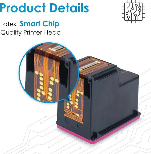Alt view image 5 of 6 - 67XL Ink Cartridges Replacement  Deskjet 2700 4100 4155 Envy 6000 6055 6400 6455 6458 Series Printer Ink Cartridges  Ink 67 XL 67XL Black and Color Combo Pack 2-Pack