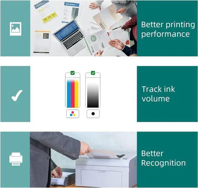 Alt view image 5 of 7 - 67XL Ink Cartridges Black Color Combo Pack Replacement  67, Ink 67,for Envy 6055e 6000, for DeskJet 2755e 2700 4155e 4100 6055 6455e 6400 4100e 2700e 6455 4155 2742e 2755 Printer(2-Pack)