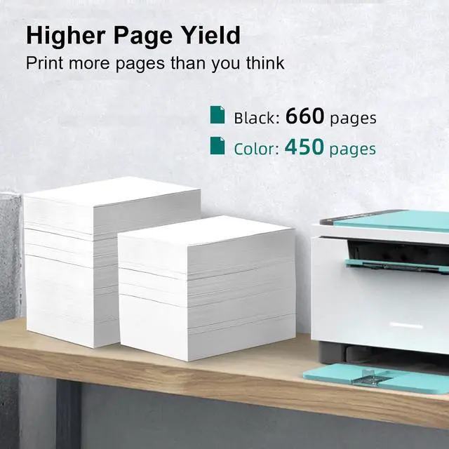 Alt view image 3 of 7 - High Yield  64XL Ink Cartridge Combo Pack, 64,64XL Ink Cartridge  Printers, 64 Ink,Fit for Envy Photo 7155 7858 7855 7800 6255 7100,for Tango Smart Home Smart Wireless Printer